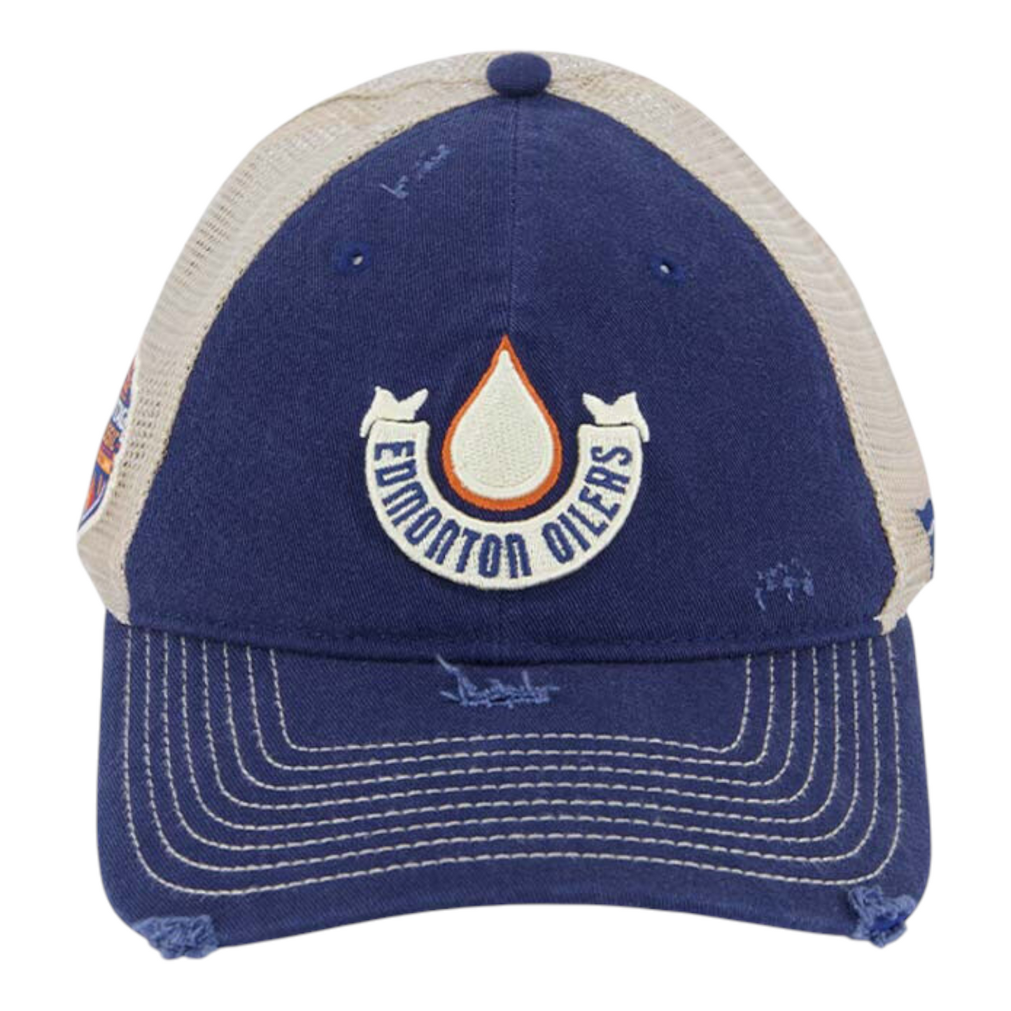 Edmonton Oilers NHL 2023 Heritage Classic Authentic Pro Adjustable Trucker Hat Cap